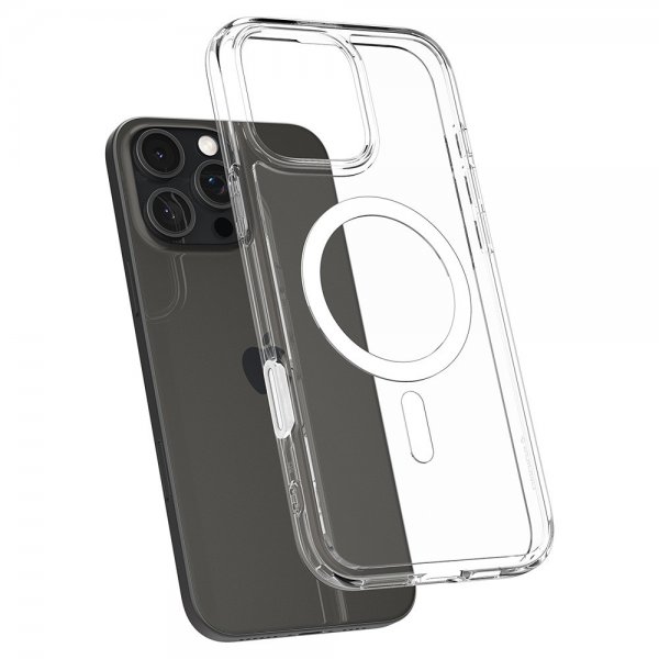Spigen iPhone 16 Pro Skal Ultra Hybrid T MagFit Clear White