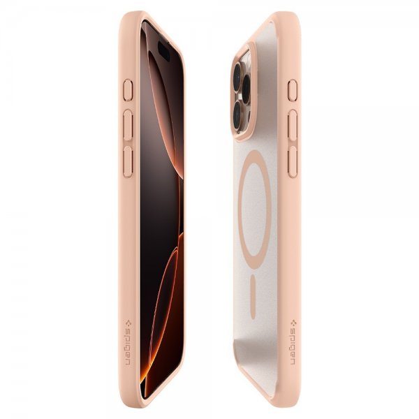 Spigen iPhone 16 Pro Skal Ultra Hybrid T MagFit Frost Rose Titanium