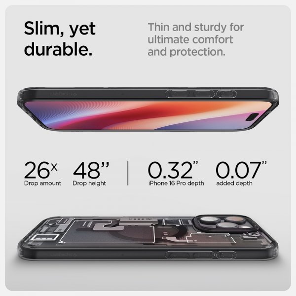 Spigen iPhone 16 Pro Skal Ultra Hybrid Zero One MagFit Svart