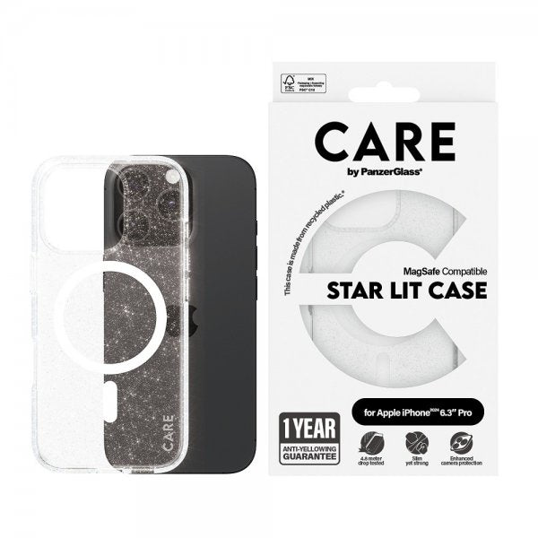 CARE by PanzerGlass iPhone 16 Pro Skal Urban Combat MagSafe Star Lit