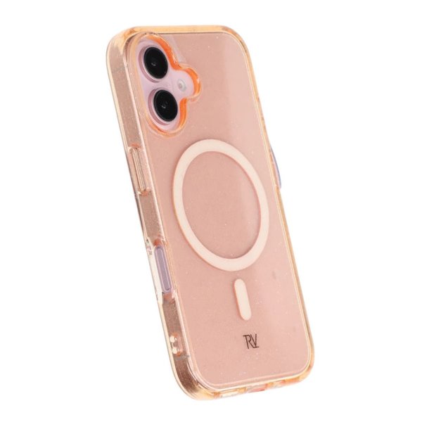 Rvelon iPhone 16 Skal Glitter MagSafe Guld