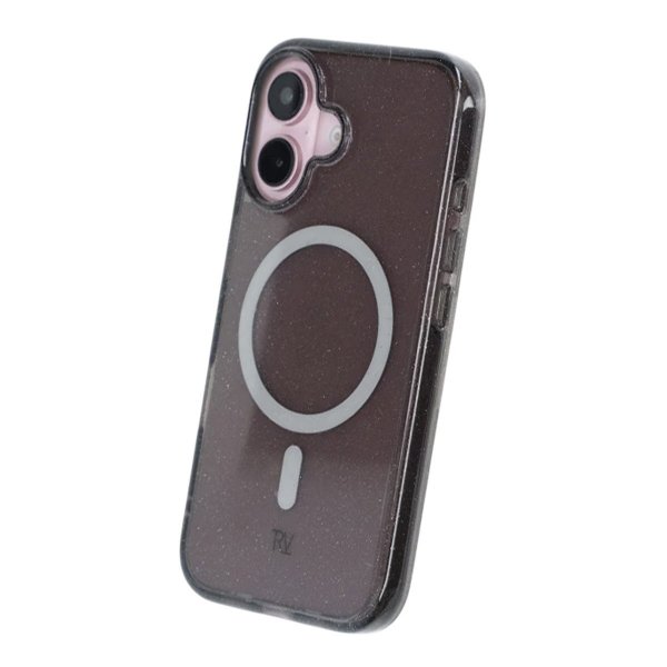 Rvelon iPhone 16 Skal Glitter MagSafe Svart