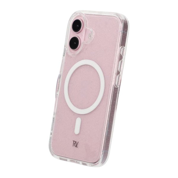 Rvelon iPhone 16 Skal Glitter MagSafe Vit