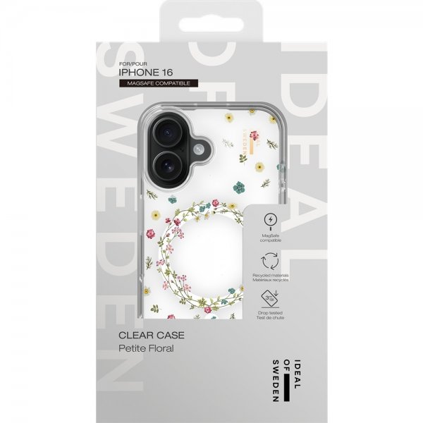 Ideal of Sweden iPhone 16 Skal Clear Case MagSafe Petite Floral