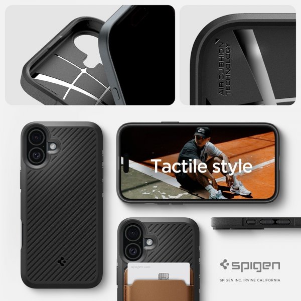 Spigen iPhone 16 Skal Core Armor Matte Black