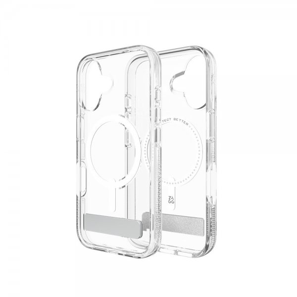 ZAGG iPhone 16 Skal Crystal Palace Snap Kickstand Transparent