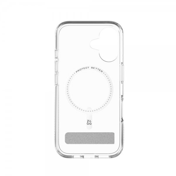 ZAGG iPhone 16 Skal Crystal Palace Snap Kickstand Transparent