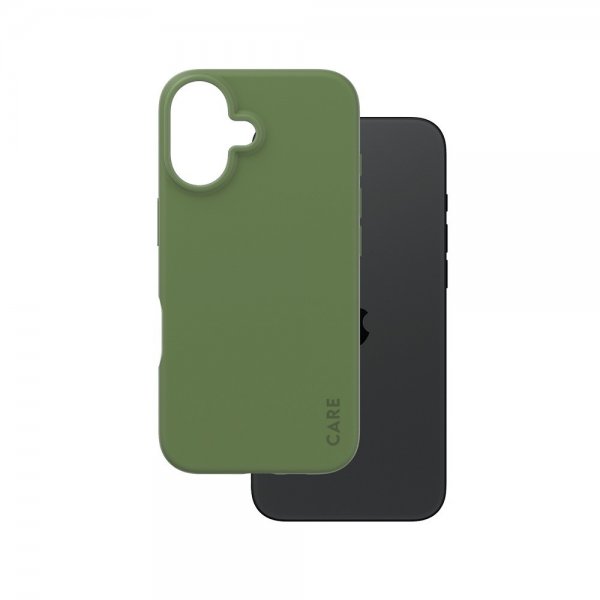 CARE by PanzerGlass iPhone 16 Skal Fashionable Grön