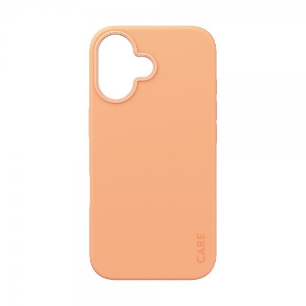 CARE by PanzerGlass iPhone 16 Skal Fashionable MagSafe Peachy