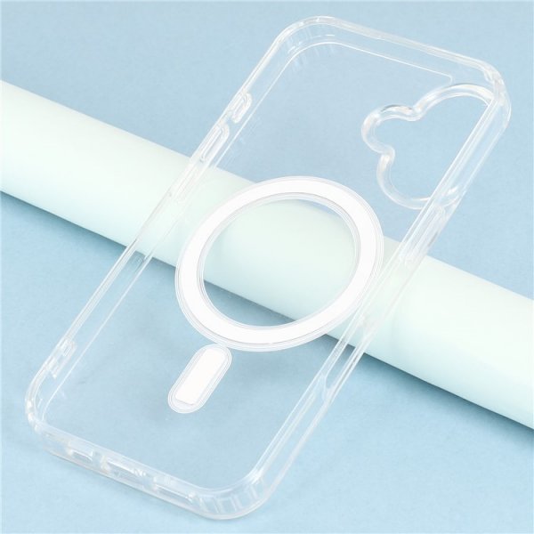 Nordic Covers iPhone 16 Skal Feather Series MagSafe Transparent