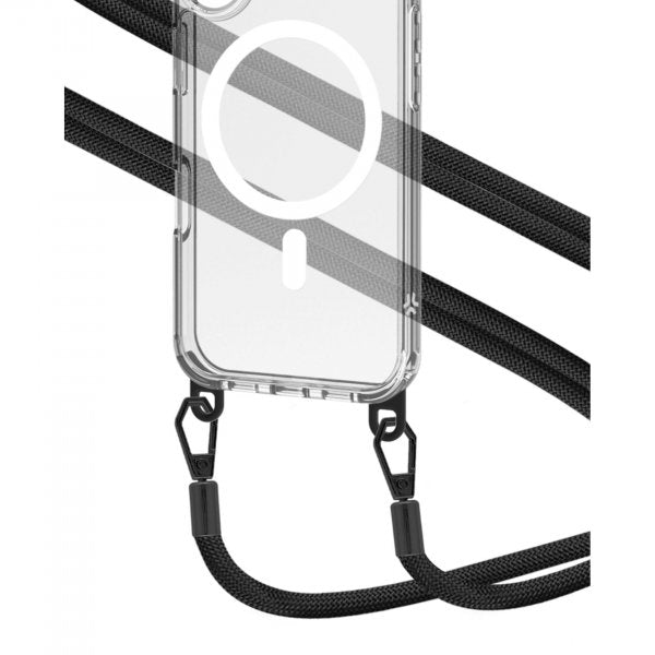 Celly iPhone 16 Skal Freedom Necklace MagSafe Transparent