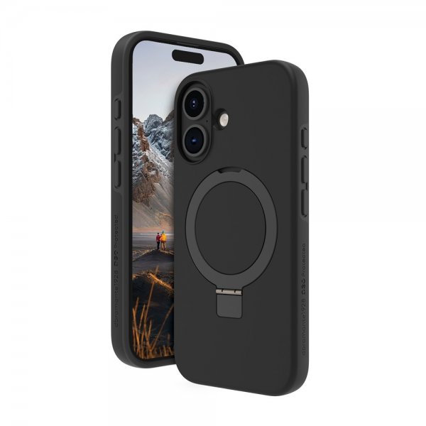 dbramante1928 iPhone 16 Skal Iceland Ultra D3O MagSafe Kickstand Svart