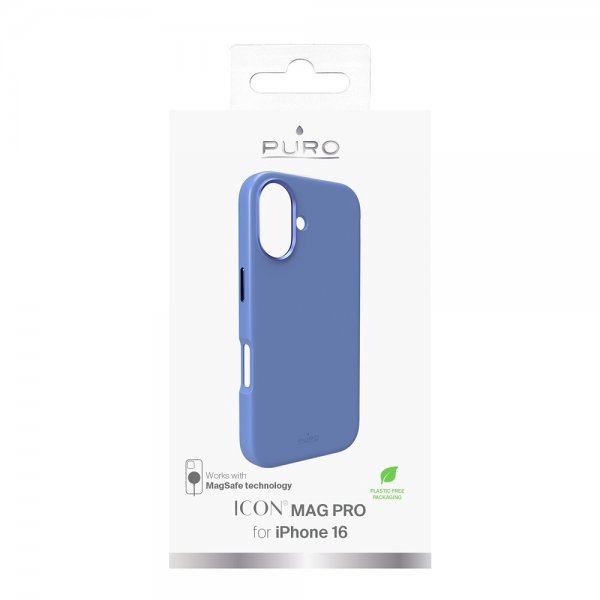Puro iPhone 16 Skal ICON Mag Pro Blå