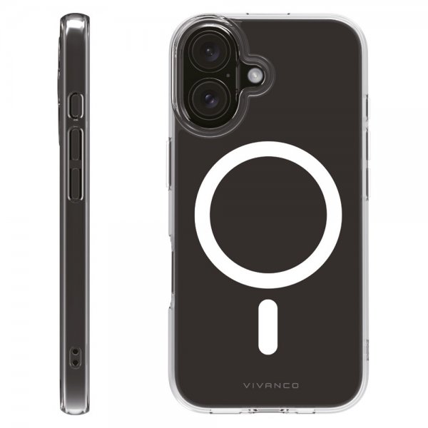 Vivanco iPhone 16 Skal Mag Clear Transparent