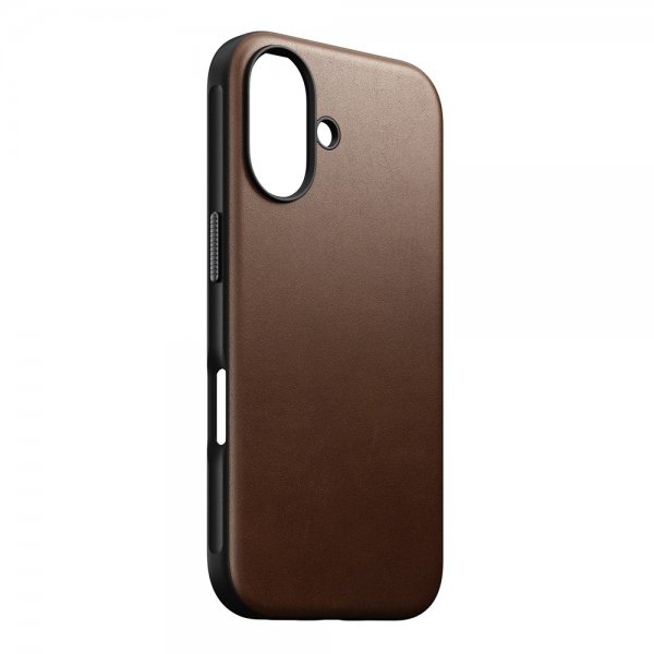 Nomad iPhone 16 Skal Modern Leather Case Brun