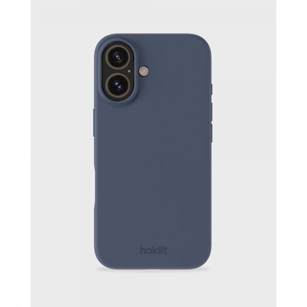holdit iPhone 16 Skal Silikon Pacific Blue