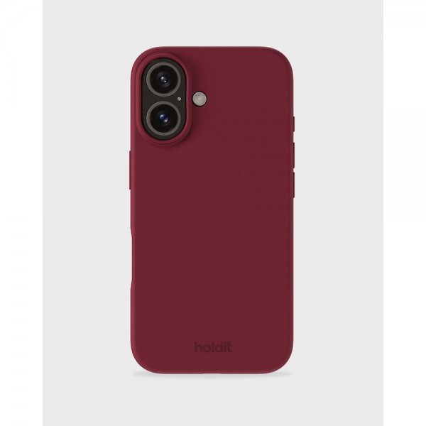 holdit iPhone 16 Skal Silikon Red Velvet