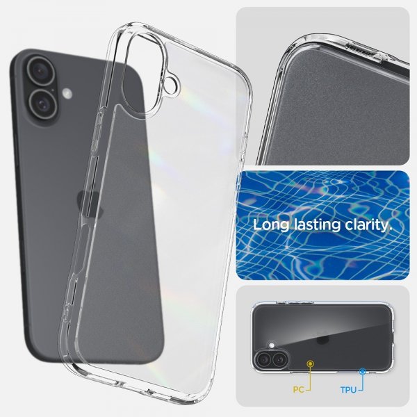 Spigen iPhone 16 Skal Ultra Hybrid Frost Clear