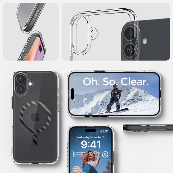 Spigen iPhone 16 Skal Ultra Hybrid MagFit Carbon Fiber