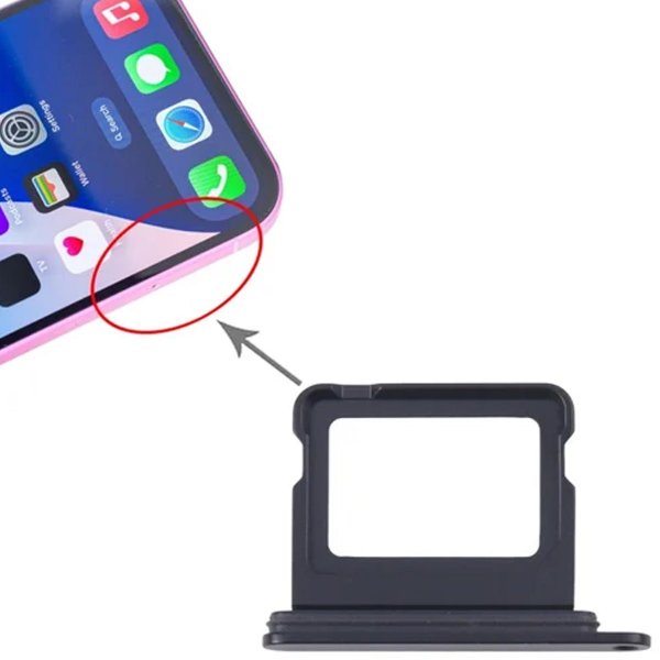 iPhone 16/16 Plus Simkortshållare - Svart