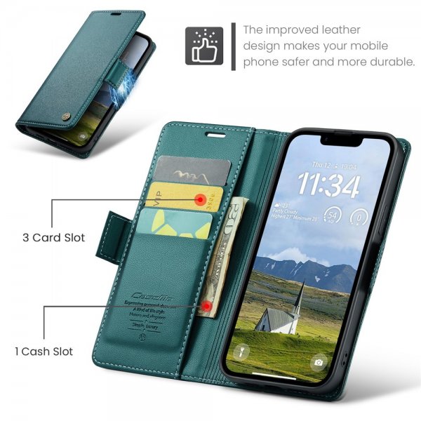 CaseMe iPhone 16e/17e Fodral 023 Series Grön