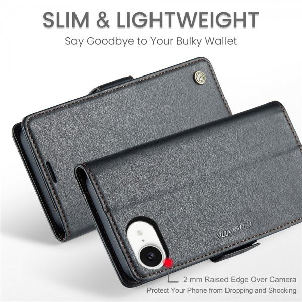 CaseMe iPhone 16e/17e Fodral 023 Series Svart