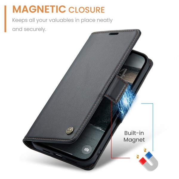 CaseMe iPhone 16e/17e Fodral 023 Series Svart