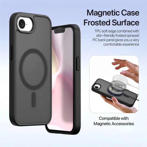 Dux Ducis iPhone 16e/17e Fodral 2-i-1 Lawa Series MagSafe Svart