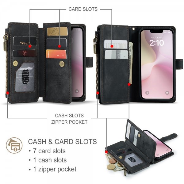 CaseMe iPhone 16e/17e Fodral C30 Series Svart