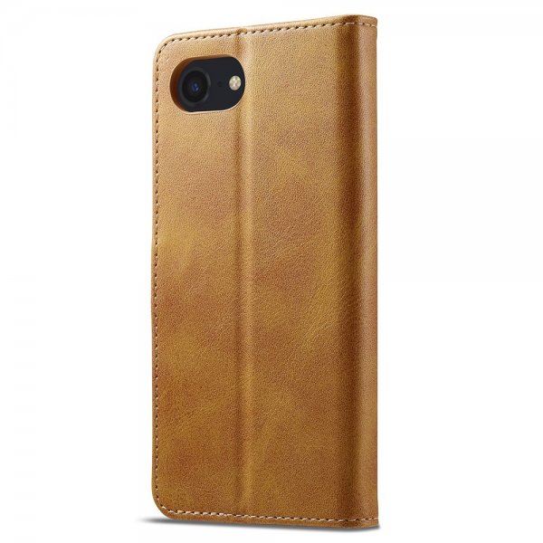Lc.Imeeke iPhone 16e/17e Fodral med Kortfack Stativfunktion Ljusbrun