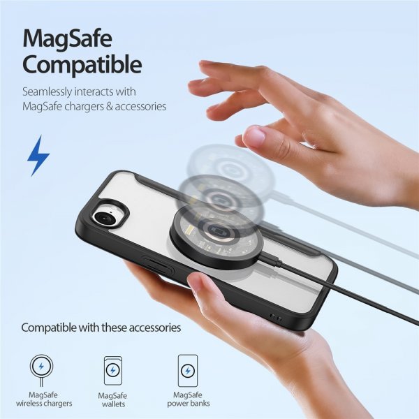Dux Ducis iPhone 16e/17e Fodral Skin X Pro Series MagSafe Svart