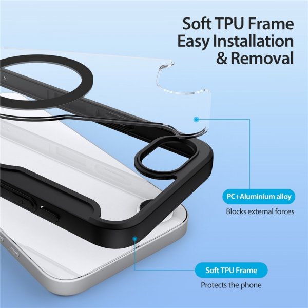 Dux Ducis iPhone 16e/17e Fodral Skin X Pro Series MagSafe Svart