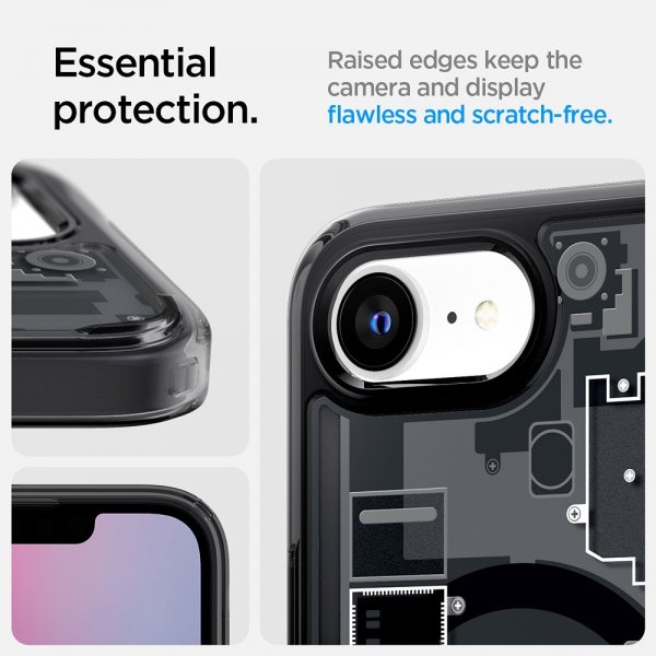 Spigen iPhone 16e/iPhone 17e Skal Ultra Hybrid Zero One MagFit Svart