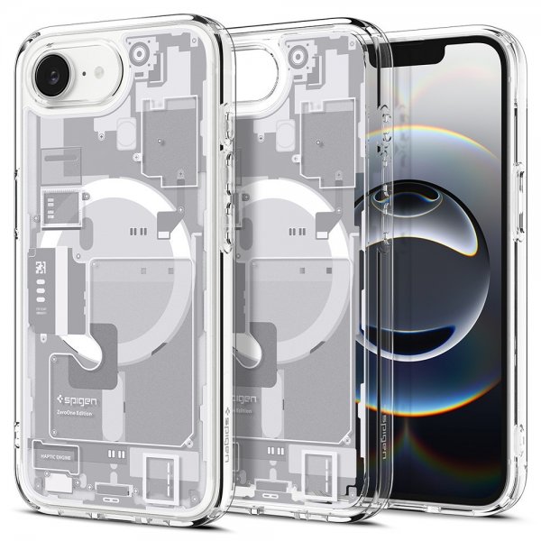 Spigen iPhone 16e/iPhone 17e Skal Ultra Hybrid Zero One MagFit Vit