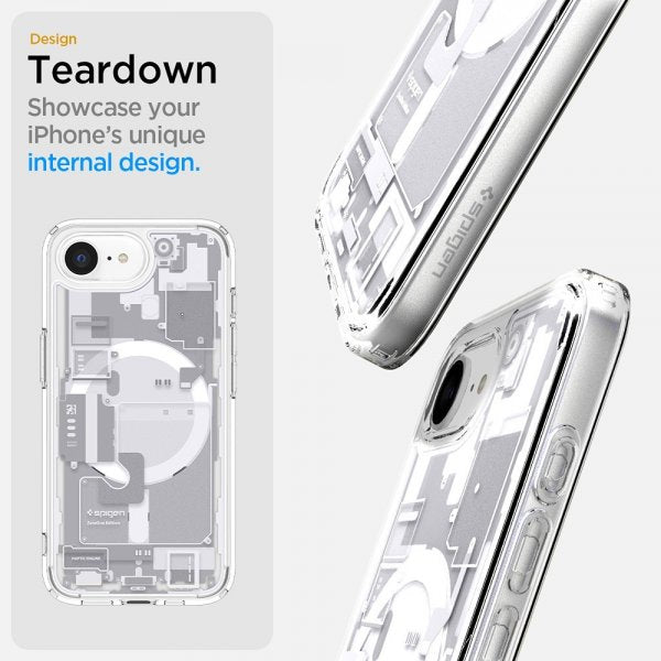 Spigen iPhone 16e/iPhone 17e Skal Ultra Hybrid Zero One MagFit Vit