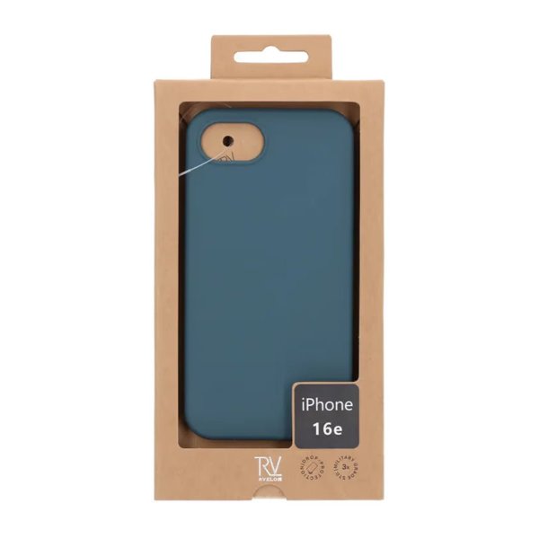 iPhone 16e/17e Skal Silikon Mörkgrön