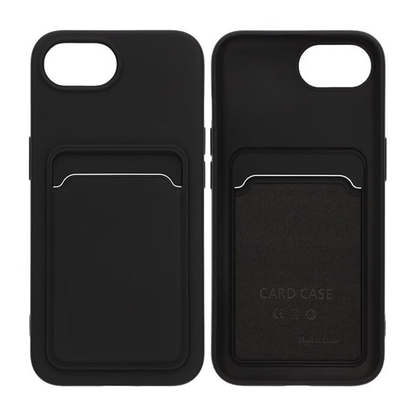 iPhone 16e/17e Skal Korthållare Svart