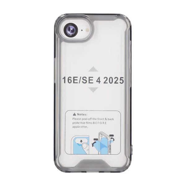 iPhone 16e/17e Skal TPU Case Svart