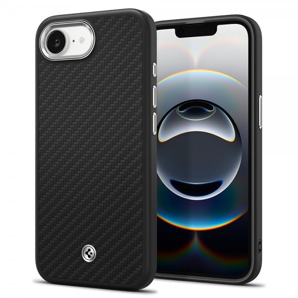 Spigen iPhone 16e/17e Skal Enzo Aramid MagFit Matte Black