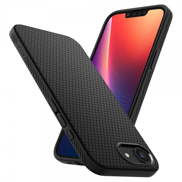 Spigen iPhone 16e/17e Skal Liquid Air Matte Black