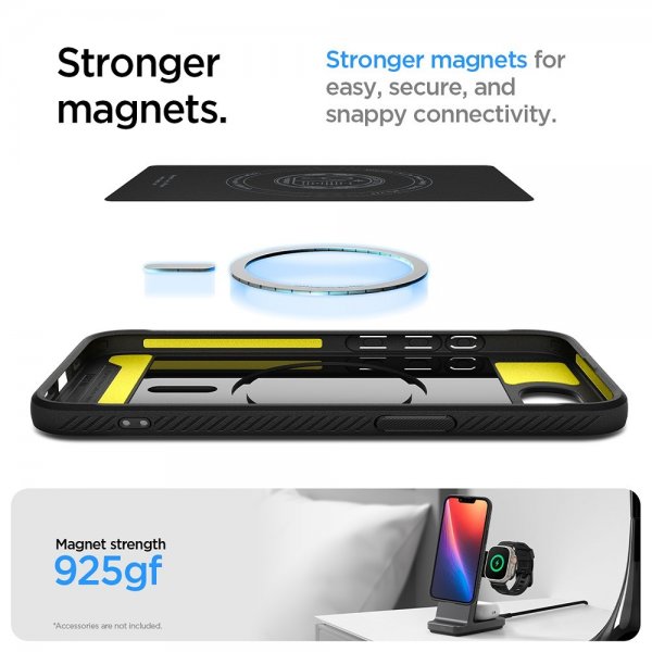 Spigen iPhone 16e/17e Skal Rugged Armor MagFit Matte Black