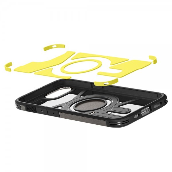 Spigen iPhone 16e/17e Skal Tough Armor MagFit Gunmetal