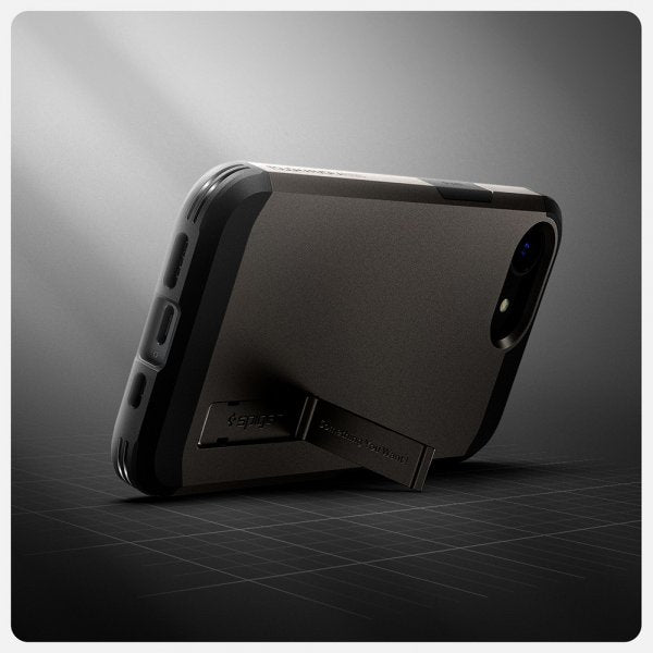 Spigen iPhone 16e/17e Skal Tough Armor MagFit Gunmetal