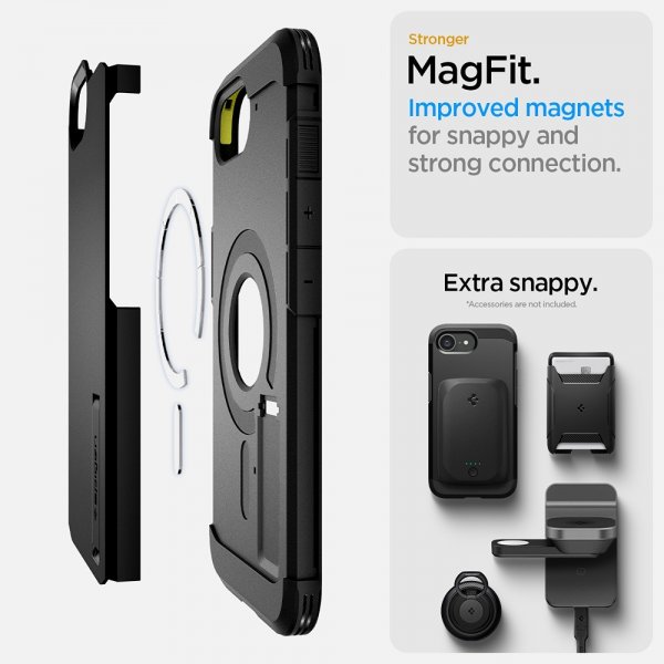 Spigen iPhone 16e/17e Skal Tough Armor MagFit Svart