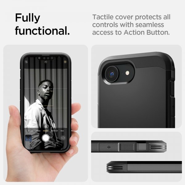 Spigen iPhone 16e/17e Skal Tough Armor MagFit Svart