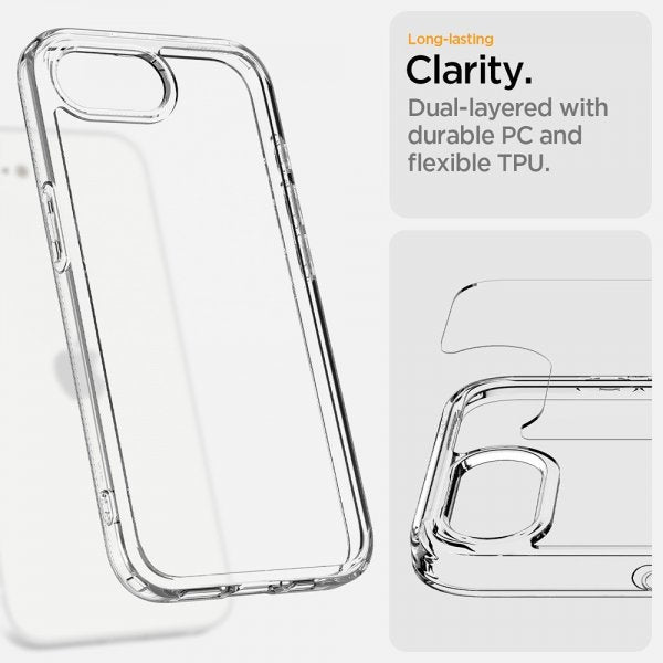 Spigen iPhone 16e/17e Skal Ultra Hybrid Crystal Clear
