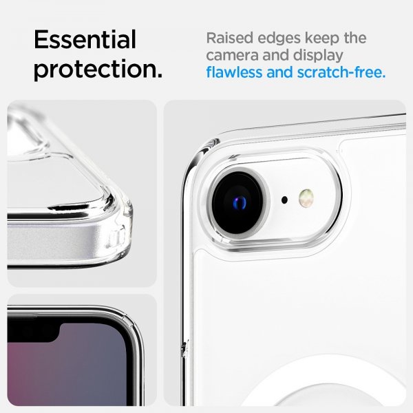 Spigen iPhone 16e/17e Skal Ultra Hybrid MagFit Clear White