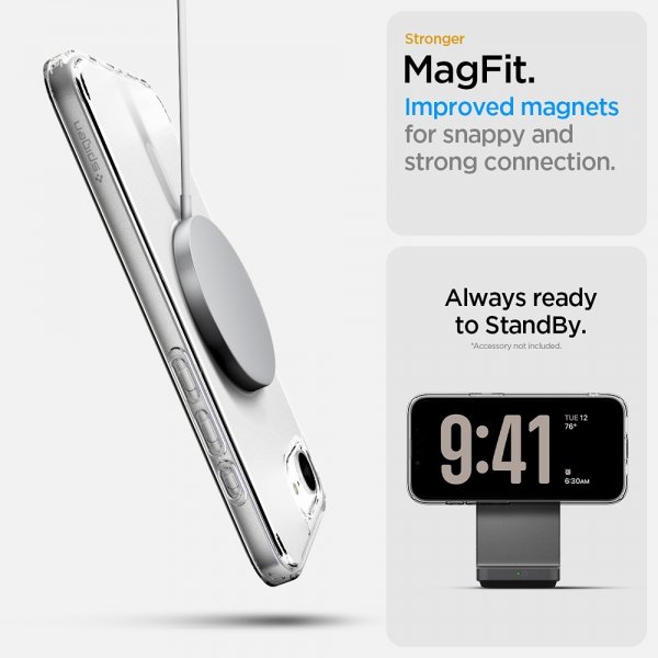 Spigen iPhone 16e/17e Skal Ultra Hybrid MagFit Frost White