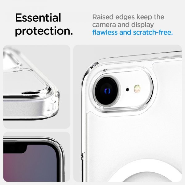Spigen iPhone 16e/17e Skal Ultra Hybrid MagFit Frost White