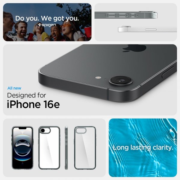 Spigen iPhone 16e/17e Skal Ultra Hybrid Space Crystal